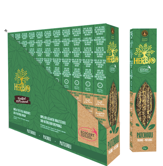 Encens Smudge Patchouli Herbio Ecocert – Boisé & Profond 20g