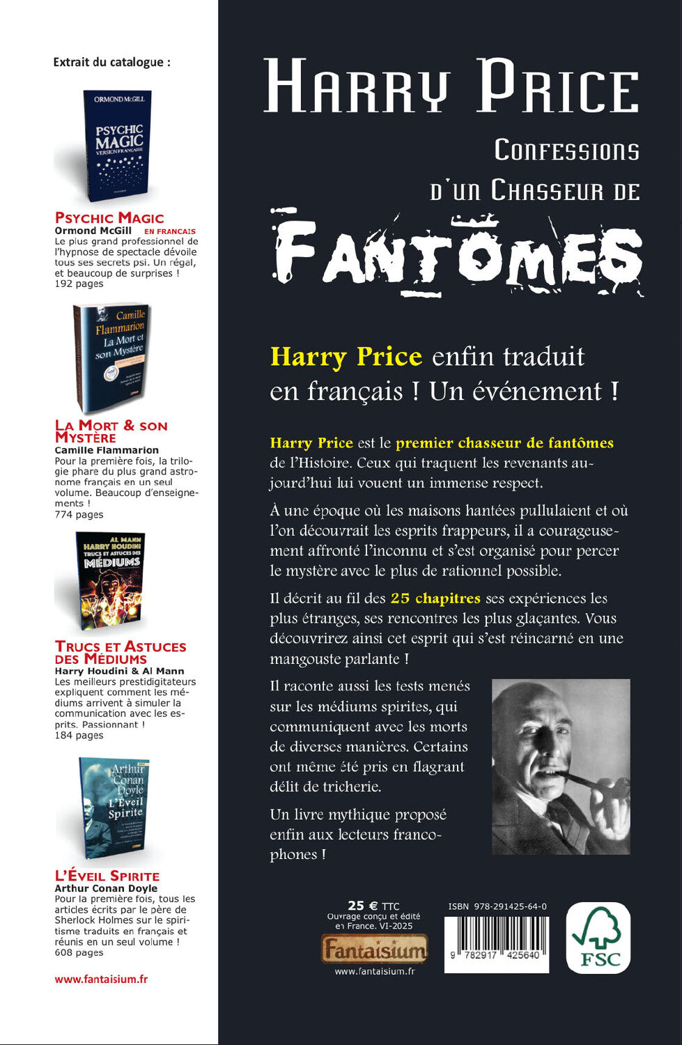 Confessions d’un chasseur de fantômes – Harry Price | Enquêtes paranormales et spiritisme