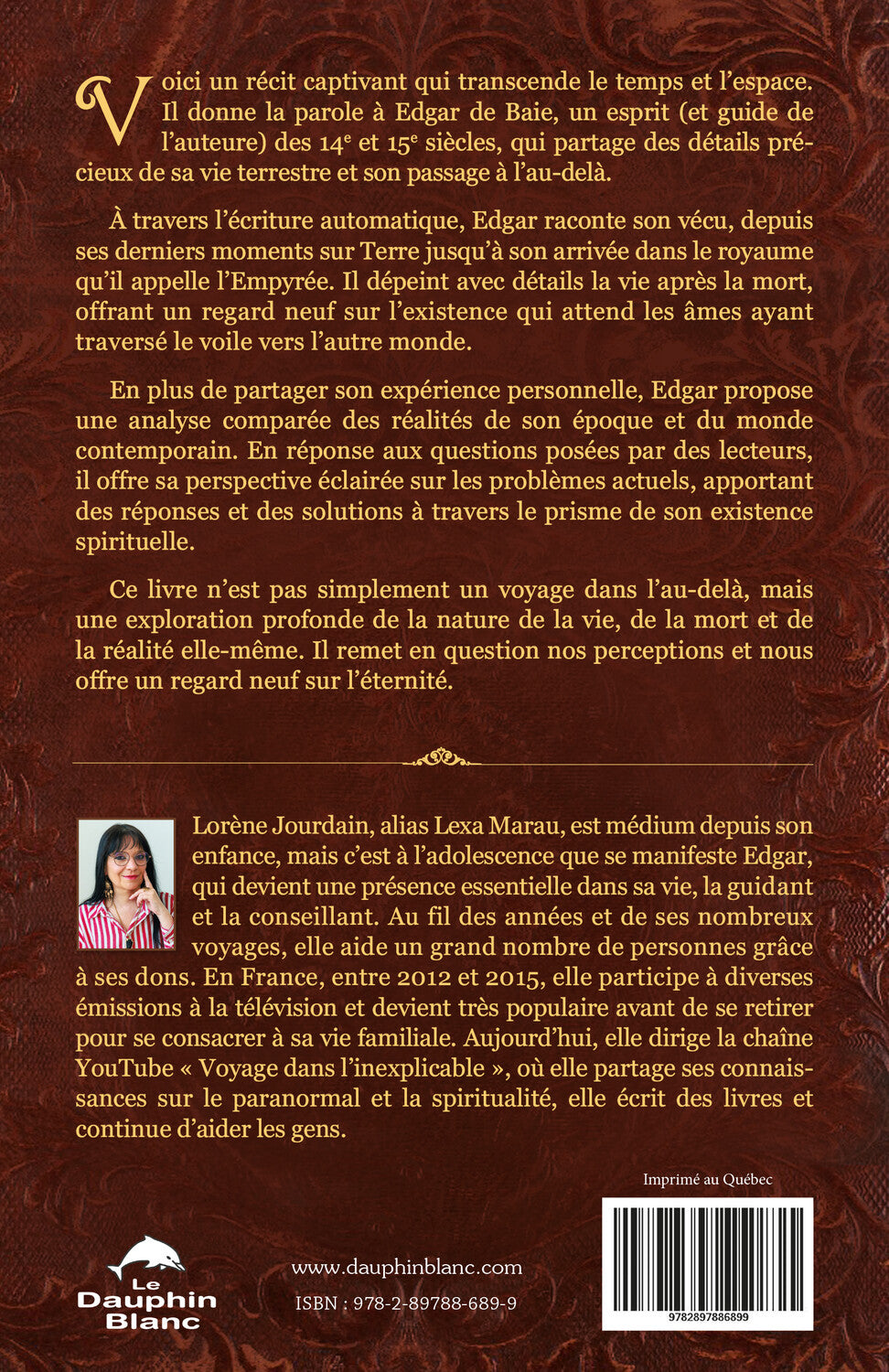 DE L'AU-DELÀ, EDGAR M'A CONFIÉ...