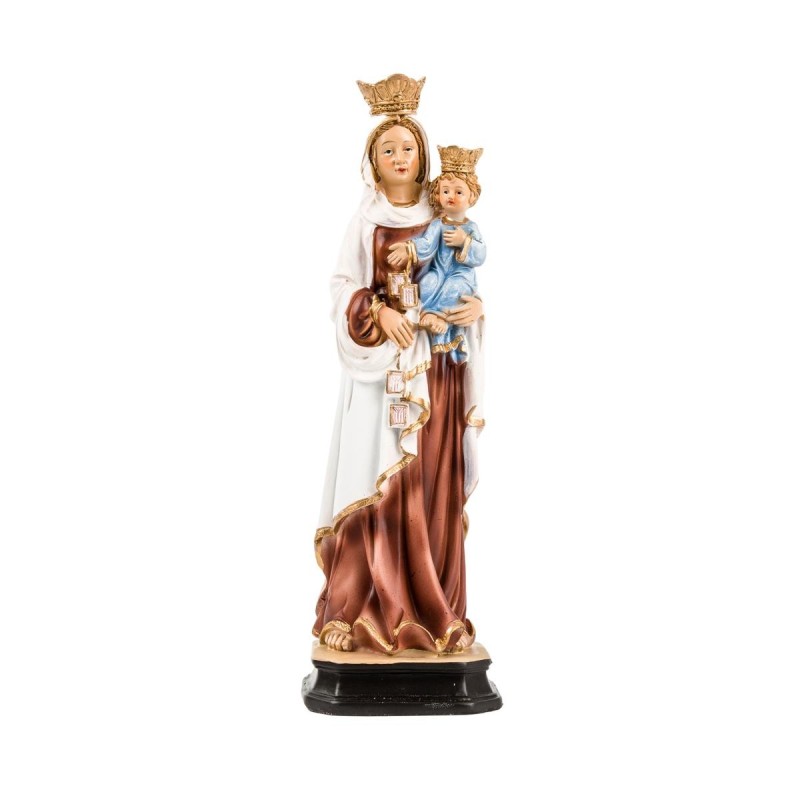 Statue Notre-Dame du Mont Carmel en Résine Peinte à la Main – 30 cm