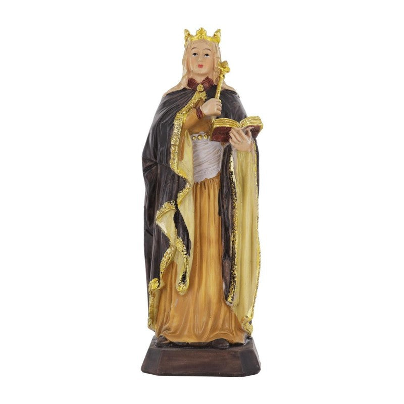 Statue Sainte Radegonde en Résine Peinte à la Main – 17 cm