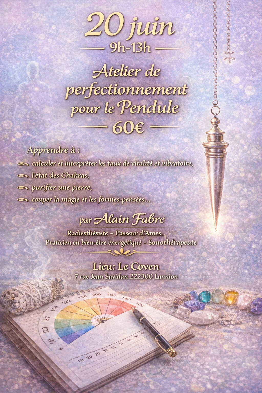Atelier de perfectionnement au Pendule à Lannion | Alain Fabre – Le Coven