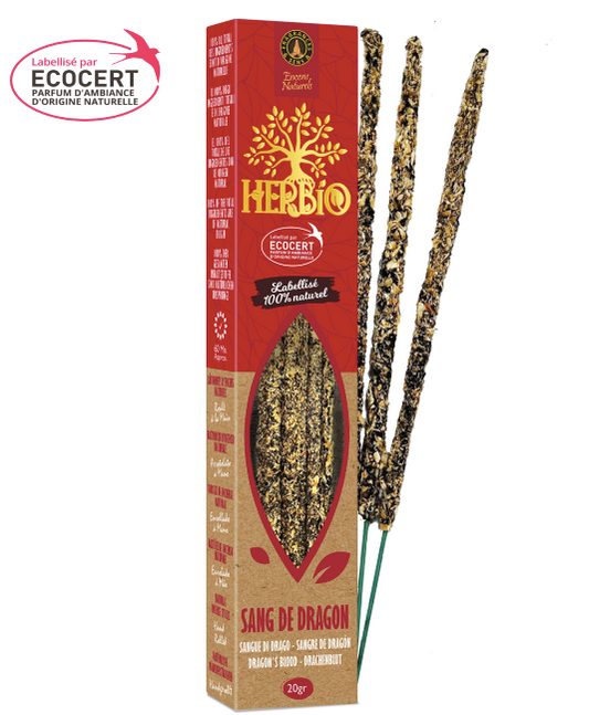 Encens Smudge Sang de Dragon Herbio Ecocert – Purification 20g