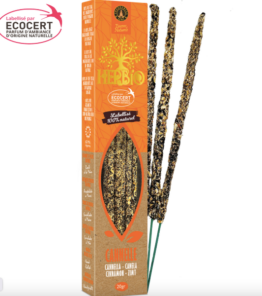 Encens Smudge Cannelle Herbio Ecocert – Naturel & Purifiant 20g