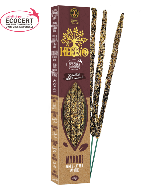 Encens Smudge Myrrhe Herbio Ecocert – Résine Apaisante 20g