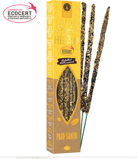 Encens Smudge Palo Santo Herbio Ecocert – Boisé & Apaisant 20g