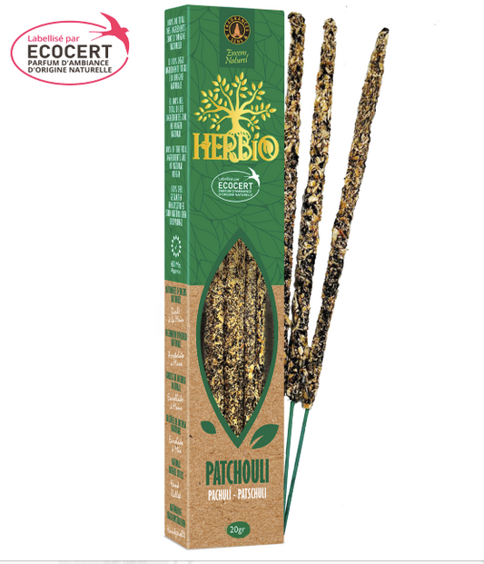 Encens Smudge Patchouli Herbio Ecocert – Boisé & Profond 20g
