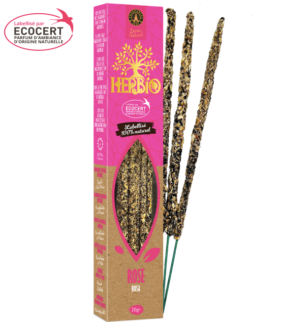 Encens Smudge Rose Herbio Ecocert – Floral & Apaisant 20g