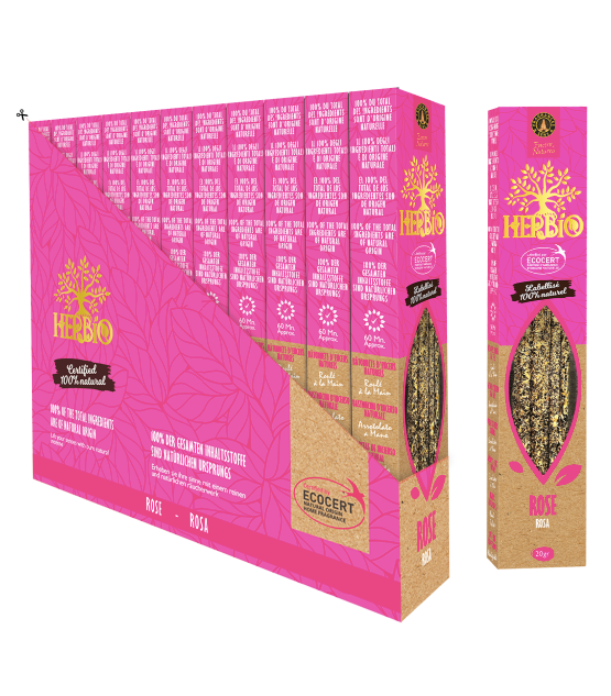 Encens Smudge Rose Herbio Ecocert – Floral & Apaisant 20g