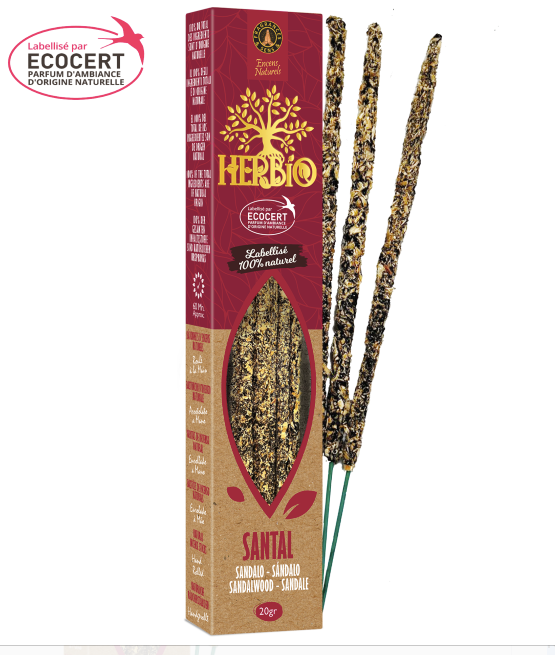 Encens Smudge Santal Herbio Ecocert – Boisé & Apaisant 20g