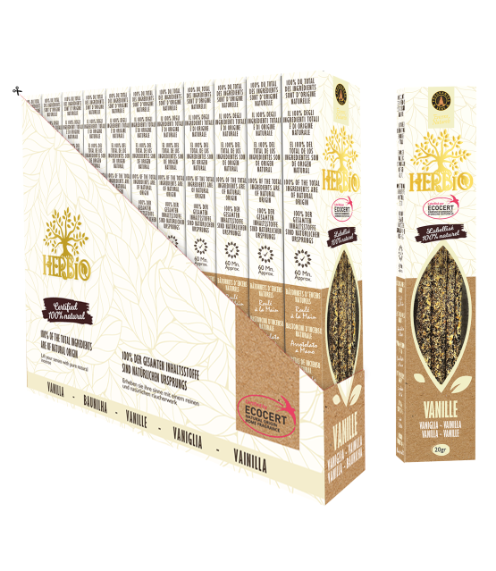 Encens Smudge Vanille Herbio Ecocert – Doux & Gourmand 20g
