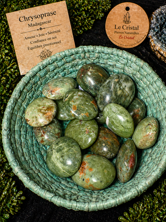 Chrysoprase AA – Pierre Naturelle Apaisante & Confiance (Madagascar)