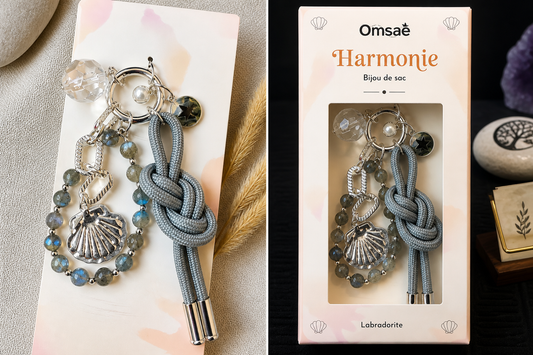 Bijou de sac Labradorite – Protection & Énergie Positive – Omsaé Harmonie