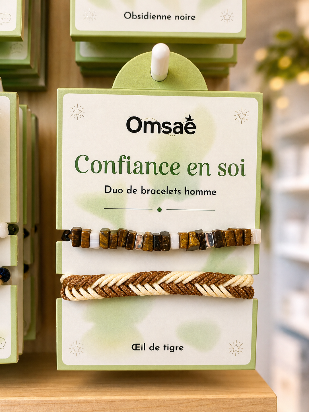 Duo Bracelets Homme Œil de Tigre – Confiance & Protection – Omsaé