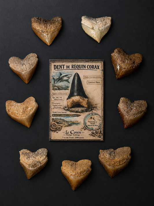 Dent de Requin Fossiles Corax | Fossiles Authentiques du Maroc