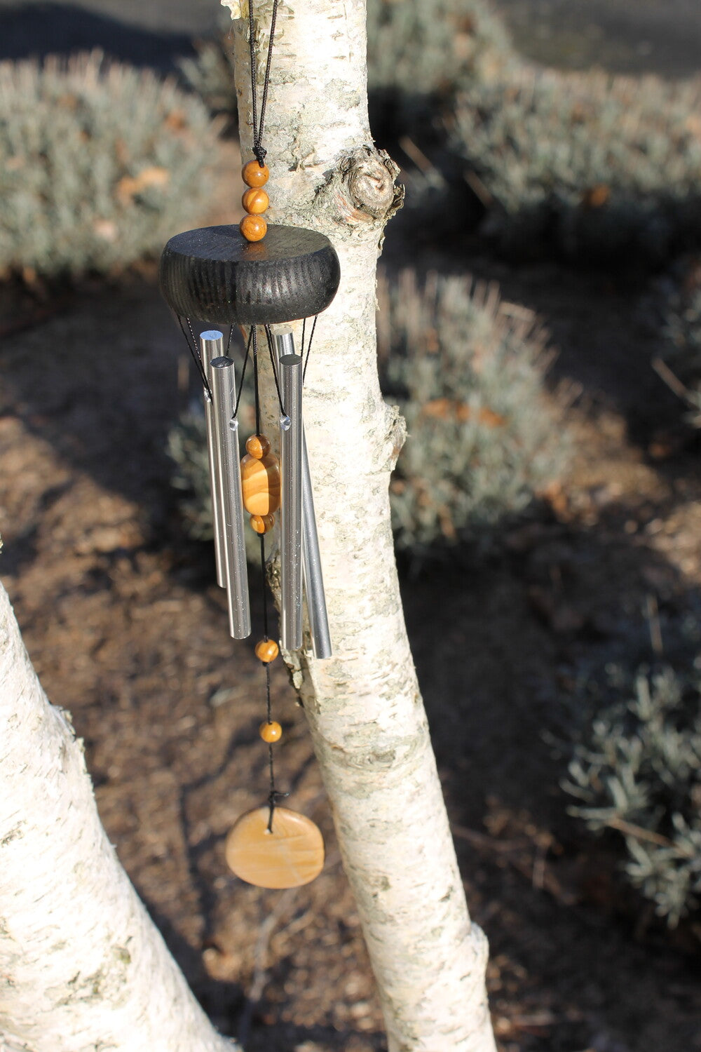 Carillon à Vent Jaspe 33 cm – Harmonie, Équilibre et Décoration Zen