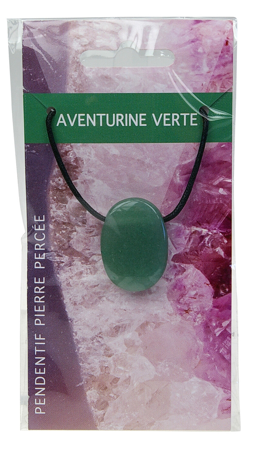 Collier Aventurine Verte – Pendentif Pierre Naturelle Apaisement & Équilibre