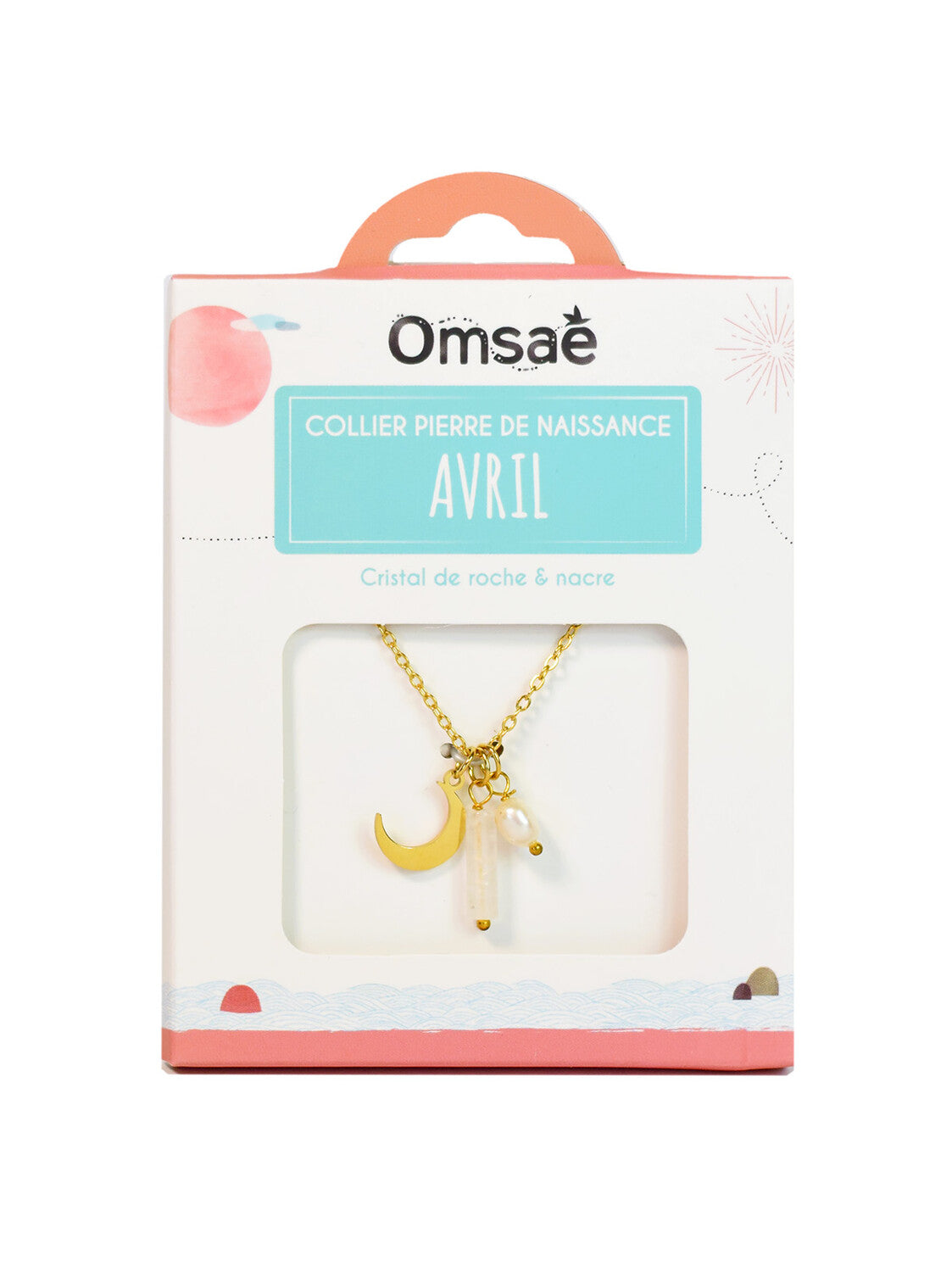 Collier Pierre de Naissance Avril – Cristal & Clarté