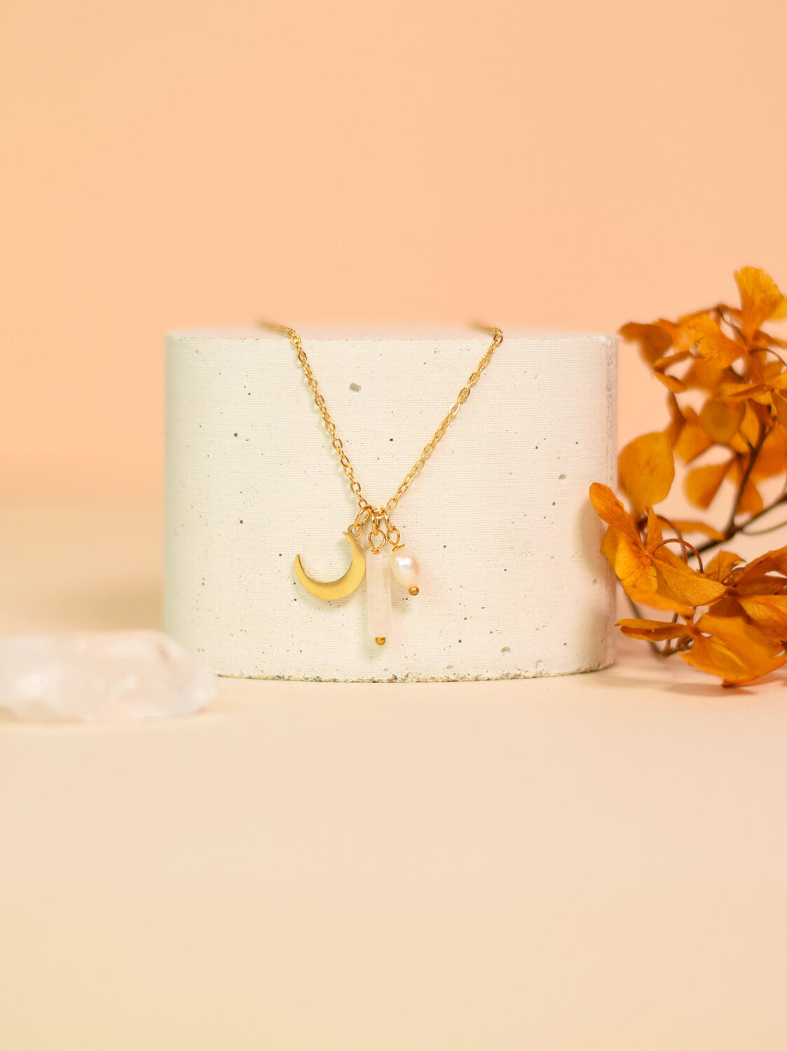 Collier Pierre de Naissance Avril – Cristal & Clarté