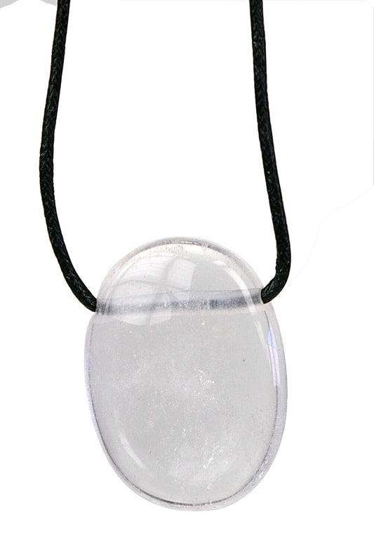 Collier Cristal de Roche – Pendentif Pierre Naturelle Clarté & Énergie