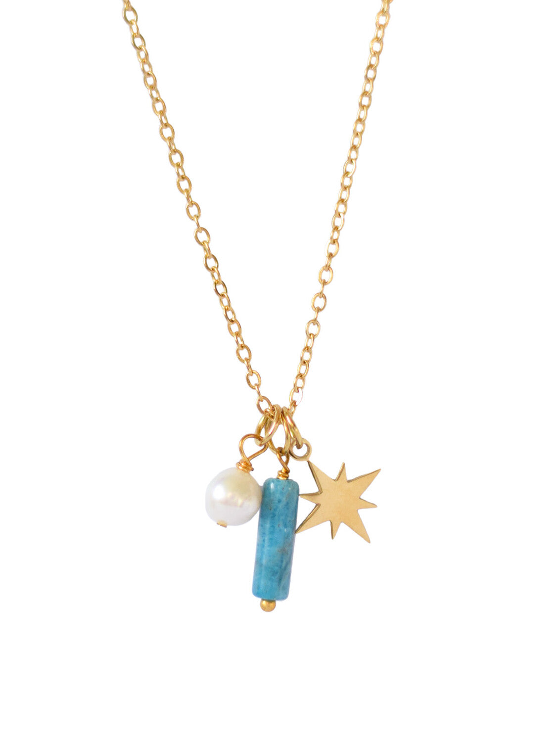 Collier Pierre de Naissance Décembre – Apatite & Nacre Élégant