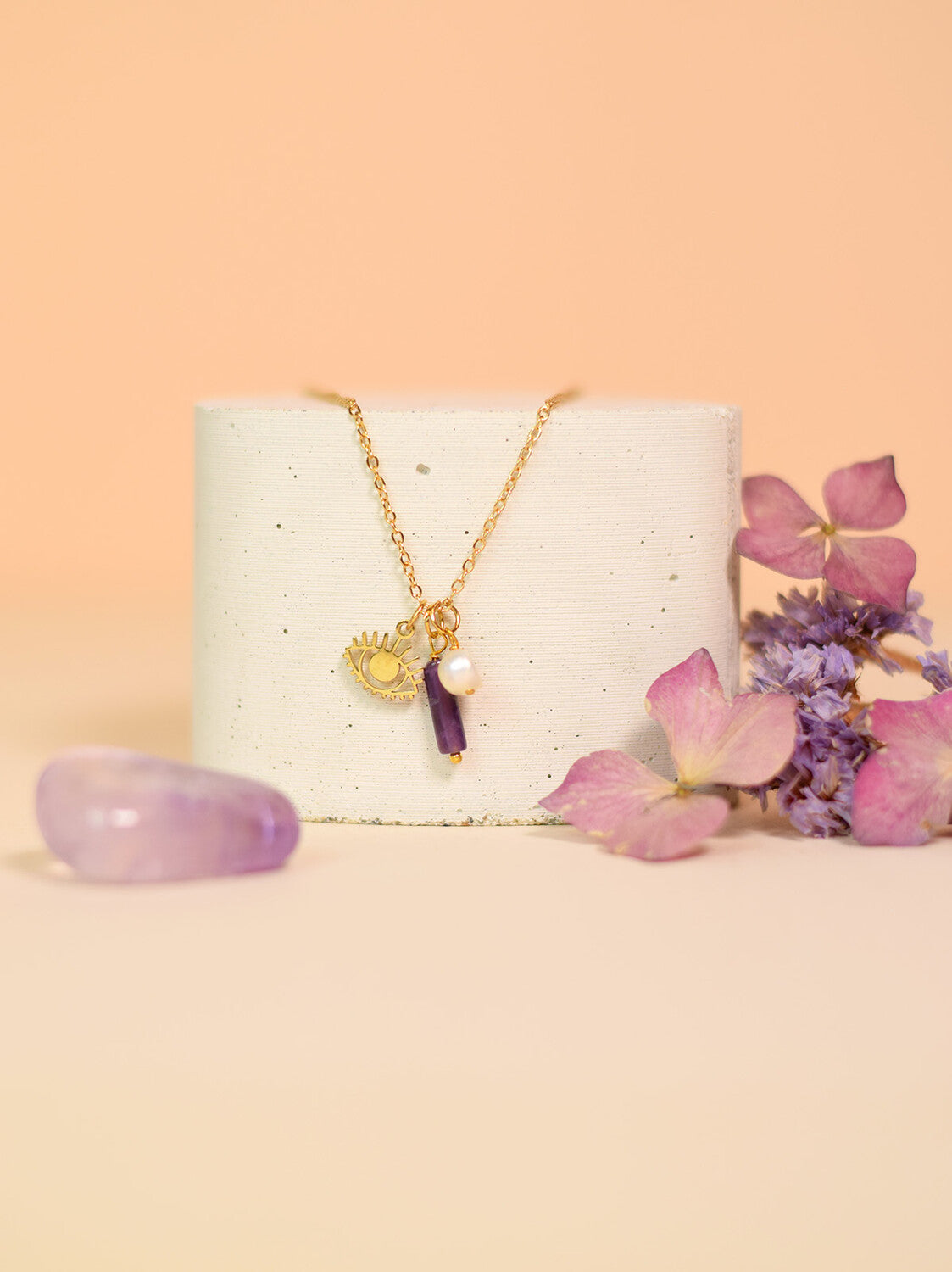Collier Pierre de Naissance Février – Améthyste & Protection
