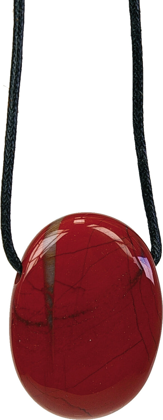 Collier Jaspe Rouge – Pendentif Pierre Naturelle Énergie & Courage