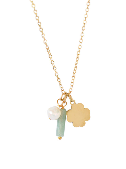 Collier Pierre de Naissance Mai – Aventurine & Chance