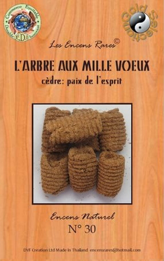 Encens Rares Arbre aux Mille Vœux Cèdre – Paix de l’Esprit (25g)
