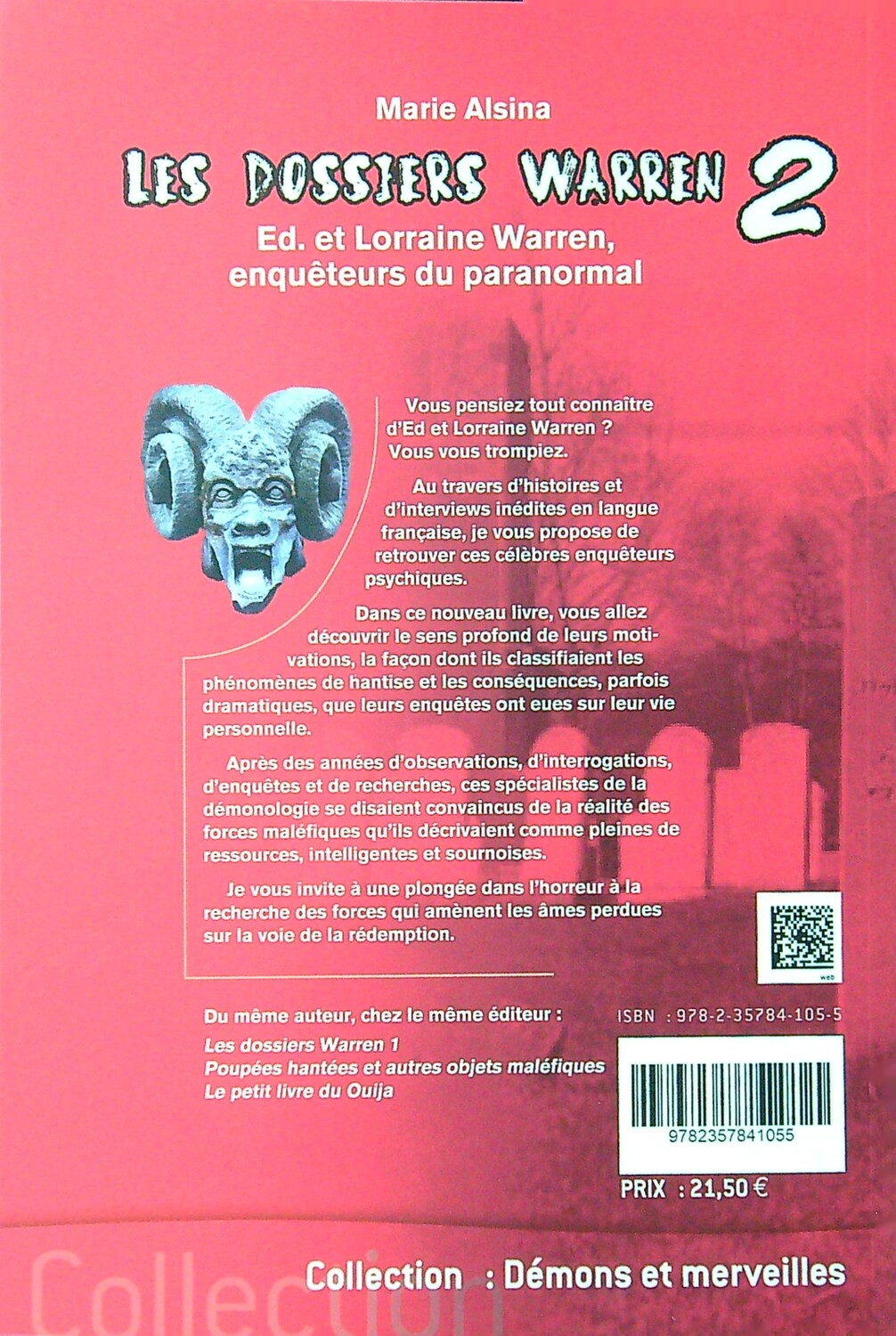 Les Dossiers Warren Tome 2 – Enquêtes Paranormales & Histoires Réelles